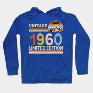 Vintage Since 1960 Limited Edition 63rd Birthday Gift Vintage Men's Hoodie